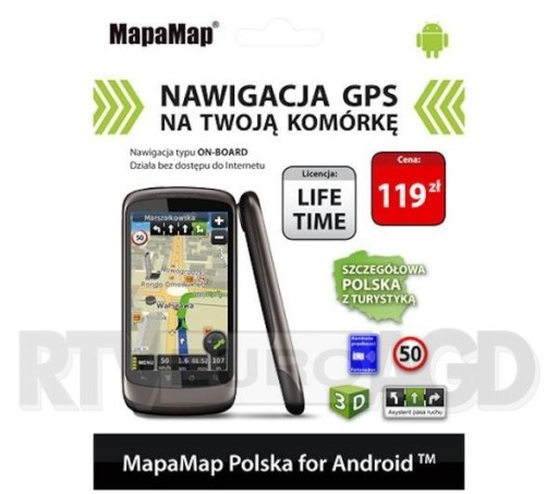 Zdjęcie oferty: Android mapa MapaMap Polska (Lifetime)