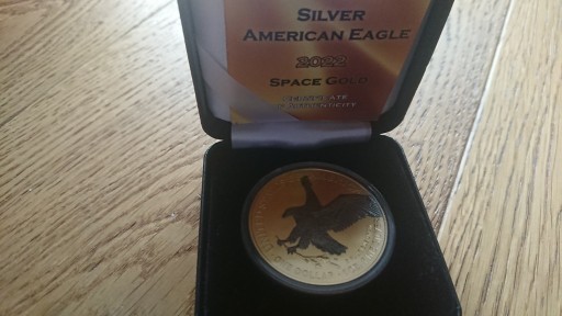 Zdjęcie oferty: American Silver Eagle 2022 Space Gold
