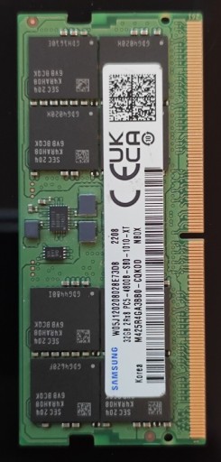 Zdjęcie oferty: 32GB DDR5 SODIMM oryginalny Samsung pamięć do laptopa 2Rx8 4800