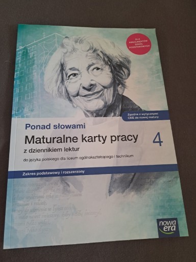 Zdjęcie oferty: Maturalne karty pracy 4 ZP i ZR j.polski