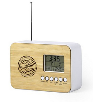 Zdjęcie oferty: Zegar na biurko z alarmem, radio z logo