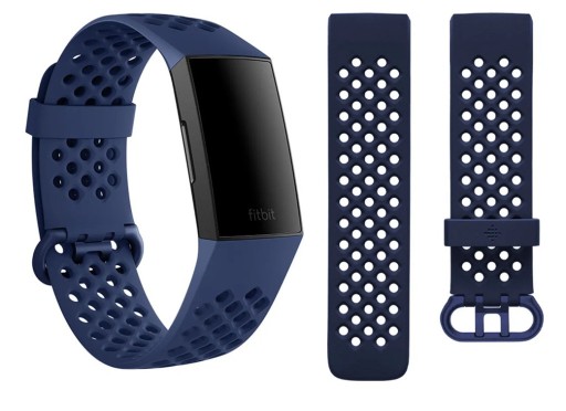 Zdjęcie oferty: ORYGINALNY PASEK FITBIT SILICONE na FITBIT CHARGE 4 / 3 GRANATOWY