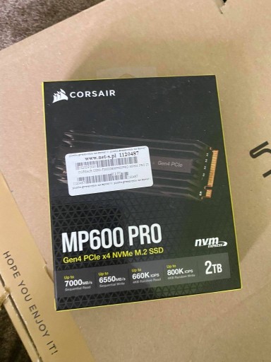 Zdjęcie oferty: CORSAIR MP600 CORE 2 TB DYSK SSD M.2 2280 PCIe 4x