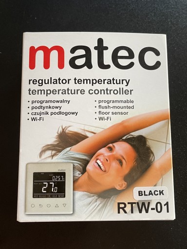 Zdjęcie oferty: Regulator temperatury Matec RTW-01 czarny 