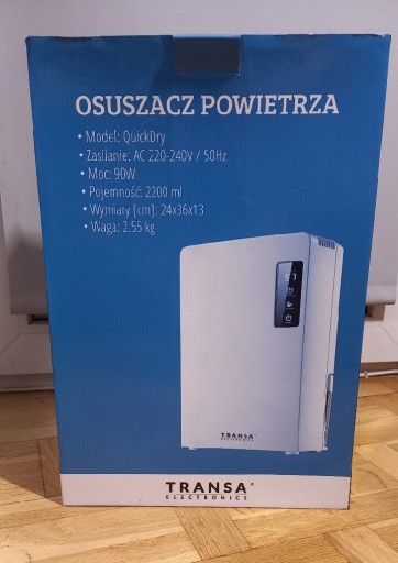 Zdjęcie oferty: Osuszacz powietrza Transa Electronics QuickDry 90 W 
