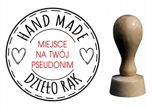 Zdjęcie oferty: Pieczątka Stempel R30mm HAND MADE ręcznie robione