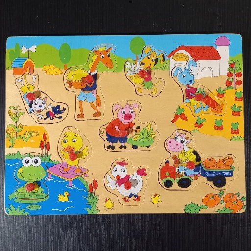 Zdjęcie oferty: Zwierzęta domowe puzzle drewniane 