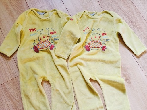 Zdjęcie oferty: Pajac pajacyk piżama śpiochy 86 dla bliźniaków
