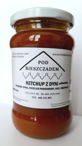 Zdjęcie oferty: Pikantny ketchup z dyni domowy 370 ml słoik