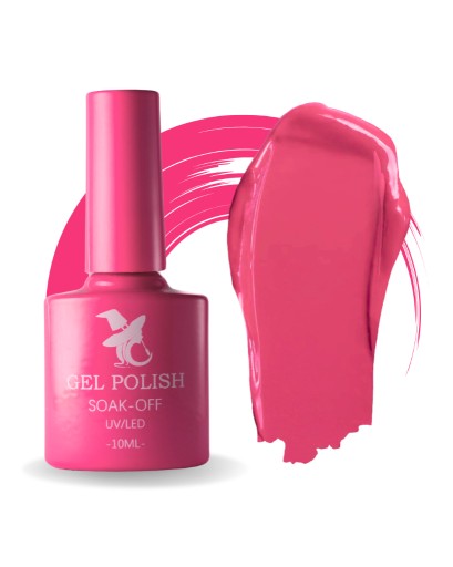 Zdjęcie oferty: Fuksja Lakier Hybrydowy do paznokci 10 ml UV/LED Różowy bez TPO bez HEMA