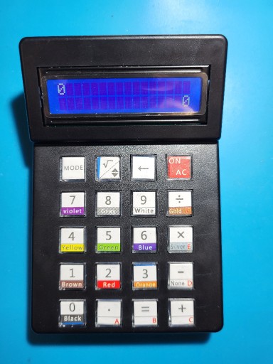 Zdjęcie oferty: Kalkulator ELEKTRONIKA dekoder kodów paskowych rezystora