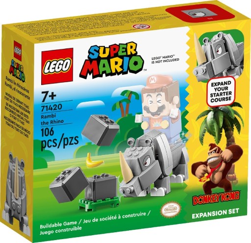 Zdjęcie oferty: LEGO Super Mario 71420 Nosorożec Rambi