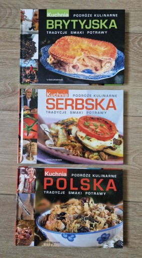 Zdjęcie oferty: Kuchnia brytyjska, serbska, polska podróże kulinar