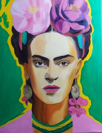 Zdjęcie oferty: FRIDA Kahlo obraz na płótnie ręcznie malowany