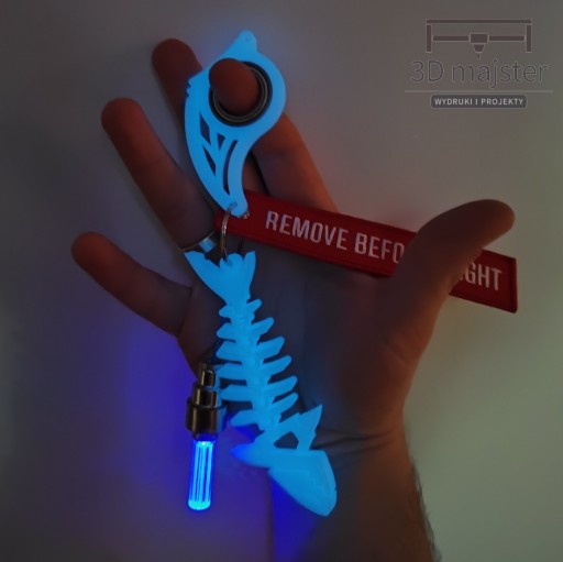 Zdjęcie oferty: Keyrambit Rekin KeyGlower Electric Blue  3Dmajster