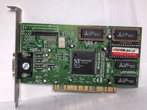 Zdjęcie oferty: Retro karta graficzna S3 Trio64 V2/DX 2MB Color Max