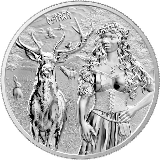 Zdjęcie oferty: 2023 VALKYRIES: OSTARA BU 1 OZ UNCJA SREBRA