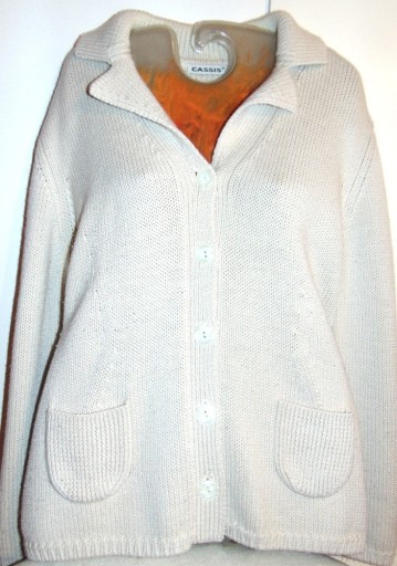 Zdjęcie oferty: Cassis.  Kremowy wełniany sweter  40/42