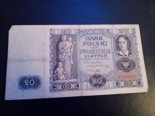 Zdjęcie oferty: Banknot 20 złotych z 1936 roku