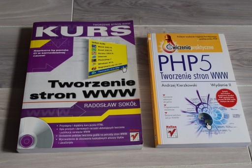 Zdjęcie oferty: Zestaw 2 książek Kurs tworzenia stron www + PHP 5