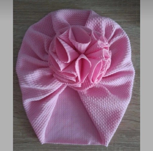 Zdjęcie oferty: Różowy turban niemowlęcy