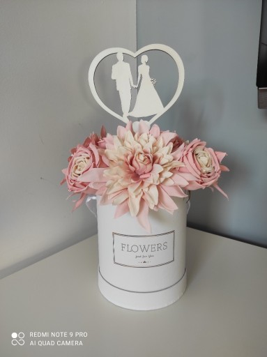Zdjęcie oferty: FLOWER BOX duży pastelowa kompozycja na ślub