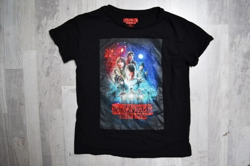Zdjęcie oferty: Czarna koszulka Stranger Things XS t-shirt House