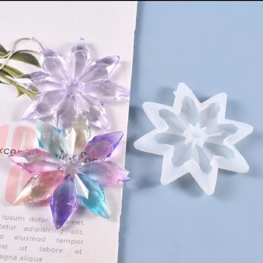 Zdjęcie oferty: DIY formy silikonowe płatek śniegu  zestaw