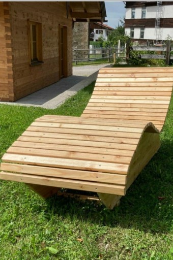 Zdjęcie oferty: Leżak ogrodowy drewniany