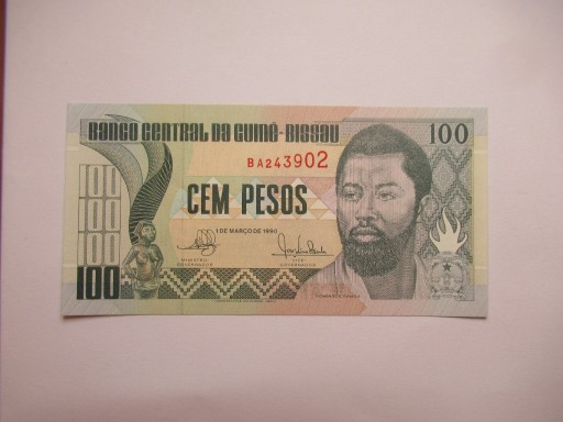 Zdjęcie oferty: BANKNOT 100 PESOS 1990,GWINEA BISSAU
