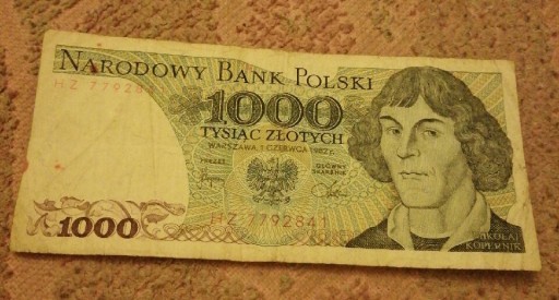 Zdjęcie oferty: Banknot 1000 zł 1982r PRL 