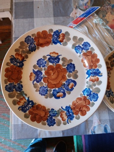 Zdjęcie oferty: Ręcznie malowany zestaw talerzy