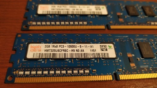 Zdjęcie oferty: Pamięć ram DDR3 4gb 2x2gb