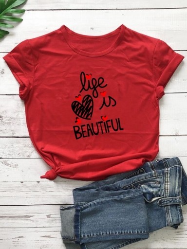 Zdjęcie oferty: Life is beautiful  t-shirt