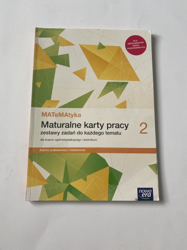 Zdjęcie oferty: MATeMAtyka 2 maturalne karty pracy podst + rozsz