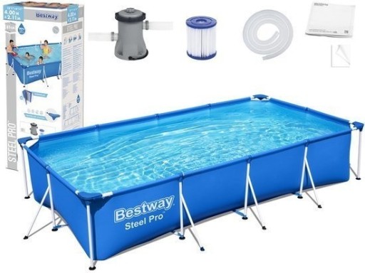 Zdjęcie oferty: basen stelażowy 400 x 211 cm 8w1 Bestway 56424