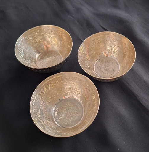 Zdjęcie oferty: Zestaw trzech miseczek - Egipt srebro 0,900