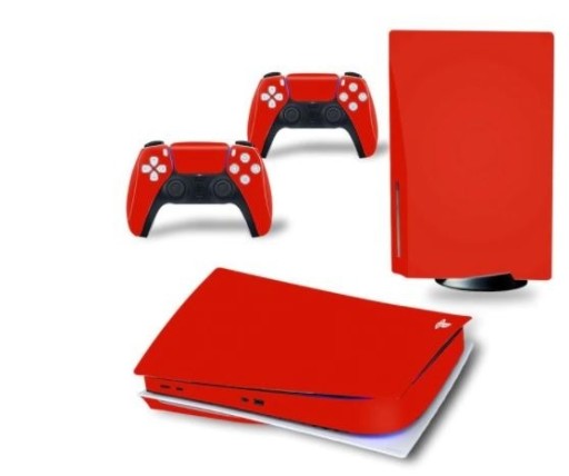 Zdjęcie oferty: skin naklejka Playstation 5 Bluray Czerwona
