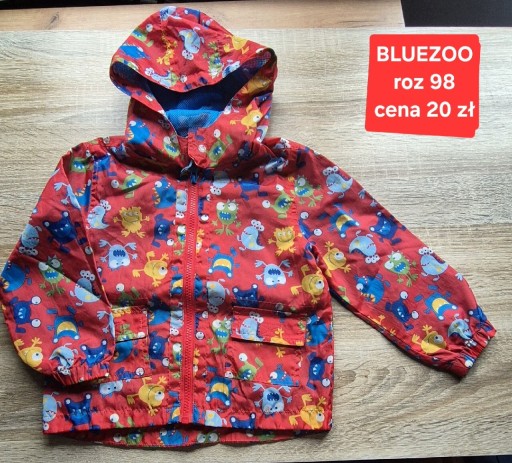 Zdjęcie oferty: Kurtka przejściowa wiatrówka 98 czerwona ufoludek kosmita kurteczka jesień 