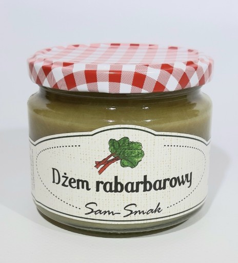 Zdjęcie oferty: Dżem z rabarbaru, rabarbarowy, domowy, 330 g.