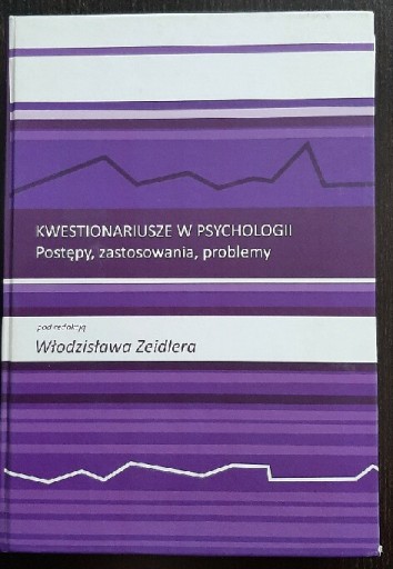 Zdjęcie oferty: Kwestionariusze w psychologii - W. Zeidler