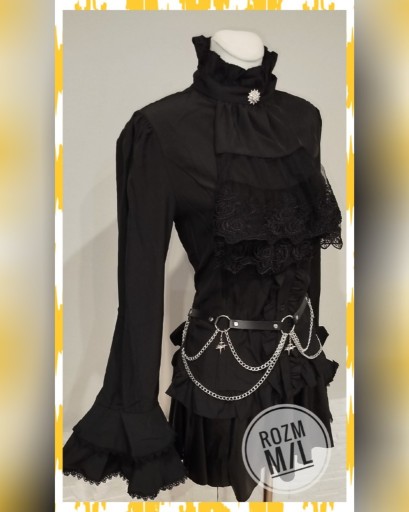Zdjęcie oferty: Bluzka koszula gotycka alternative żabot M