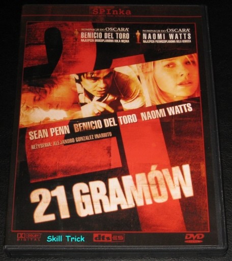 Zdjęcie oferty: 21 GRAMÓW / 21 GRAMS DVD dts ES