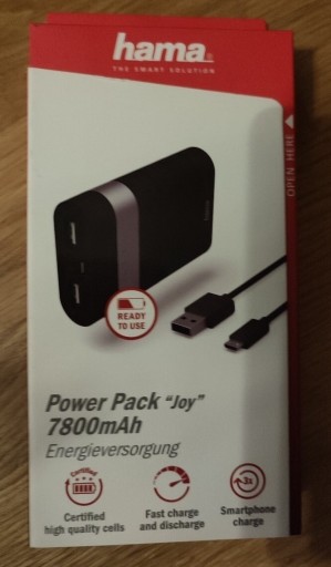 Zdjęcie oferty: Powerbank Hama Power Pack Joy 7800mAh nowy
