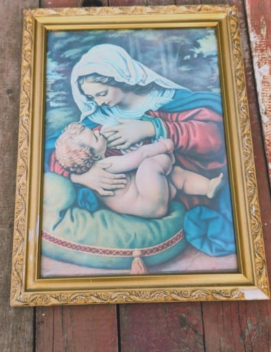 Zdjęcie oferty: Matka Boska z Jezusem, obraz 