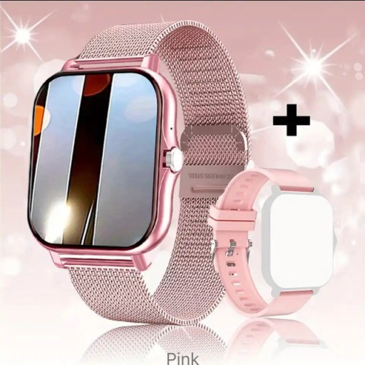 Zdjęcie oferty: Zegarek SmartWatch 1.83" 2 bransoletki Pink