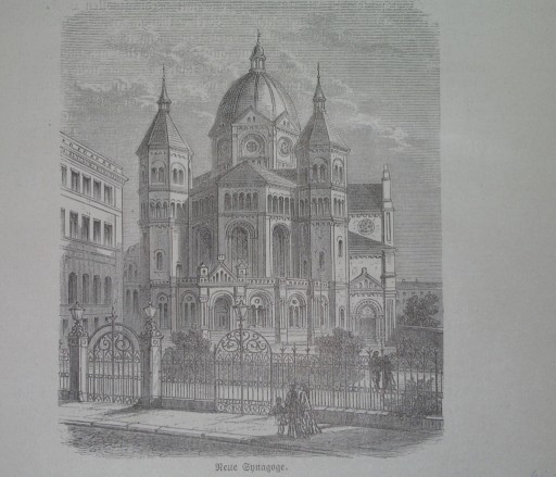 Zdjęcie oferty: 1880 oryginał WROCŁAW Breslau Śląsk SYNAGOGA Żydzi