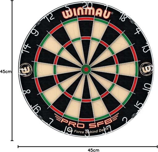 Zdjęcie oferty: WINMAU Pro SFB Bristle – Profesjonalna tarcza sizalowa do darta