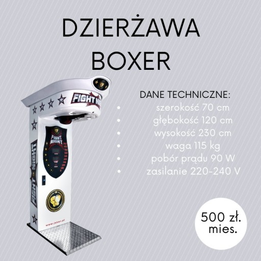 Zdjęcie oferty: Dzierżawa Automatów Zarobkowo-Rozrywkowych Boxer