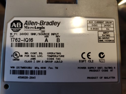 Zdjęcie oferty: Moduł PLC Allen Bradley Micrologix 1200 1762-IF4